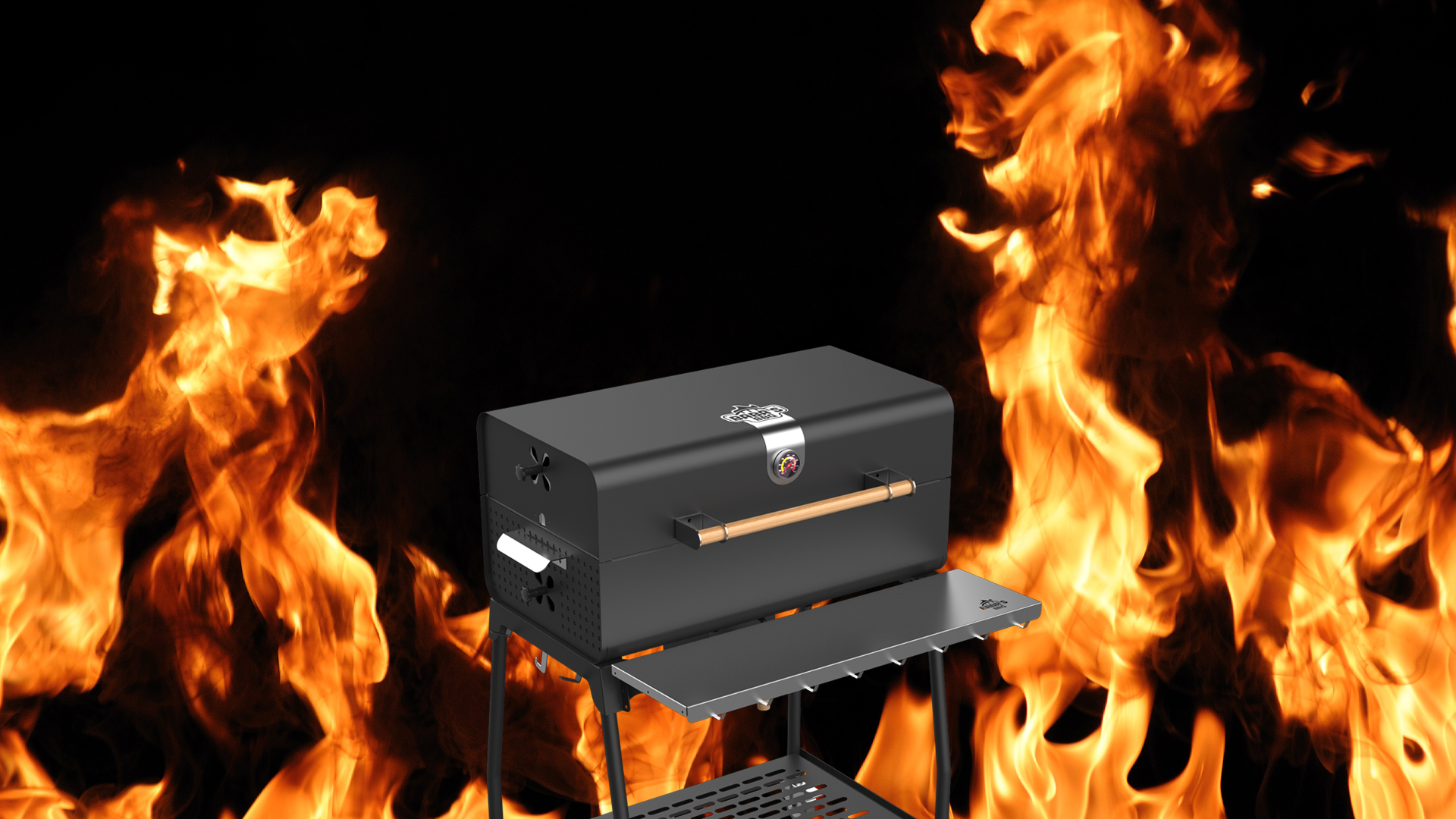 BABA'S BBQ 7500 gün batımında bir terasta